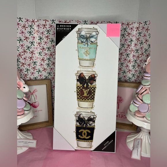 New Coffee Cup Designer Inspired Canvas Art. - Picture 1 of 7